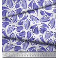 thumbnail image 2 of Soimoi Silk Fabric Leaves Artistic Printed Craft Fabric by The Yard 42 Inch Wide, 2 of 3
