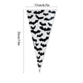 thumbnail image 4 of Ruiboury 100pcs Candy Cone Bag Party Popcorn Ice Cream Cookies Biscuits Storage Plastic Cone Pouch, Animal, 17x33cm, 4 of 7