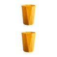 thumbnail image 2 of ZheElen PP Office And Home Waste Bin - 6L Capacity Easy Access Kitchen Large Capacity Kitchen Bedroom Yellow L 2Set, 2 of 6