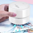 thumbnail image 3 of Mini Desktop Vacuum Cleaner with 360 Degree Rotation, USB Rechargeable, Energy Saving Duster for Keyboard, Home, School, Office Cleaning, 3 of 9