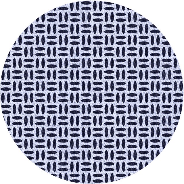 Ahgly Company Tapis Rond Lavable en Machine Intérieur Transitionnel Bleu Céleste, 6 Pieds Rond