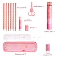 thumbnail image 3 of Dvkptbk Stationery for students Children Fun: 24 Stationery Set - Piece Set, 4 Pencils, 12 Colored Pens, A Glue, An Eraser, A 15cm Ruler, A Pair of Scissors, A Pencil Sharpene, 3 of 8