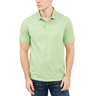 Club Room Men’s Classic Fit Performance Pique Polo, Pastel Green, Small