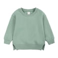 thumbnail image 1 of Manteaux pour Filles Garçons Manteau Chandail Col Rond Petit Moyen Chandail Molleton Uni, 1 of 4