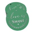 thumbnail image 1 of Inkdotpot Real Silver Foil Love Is Sweet Wedding Tag Favor Hang Paper Tag 100 Piece, 1 of 6