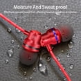 thumbnail image 3 of In-Ear Headphones with Microphone - 3.5mm Wired Earbuds, Stereo Sound, Powerful Bass - for iOS, Android, Laptops, MP3, Gaming, 100cm Cable, 3 of 5