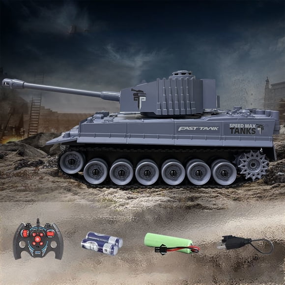 KTTECTOA Char d'Assaut Télécommandé pour Garçons Char d'Assaut avec Lumières à Effet Sons Réalistes Batailles Char d'Assaut Jouet Excellent Cadeau Jouet pour Enfants Liquidation Jouets pour Filles Canada Days Cadeaux Jouets