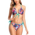 thumbnail image 3 of Beautyin Bikini pour Femmes Maillot de Bain Triangle à Ficelles Deux Pièces, 3 of 7
