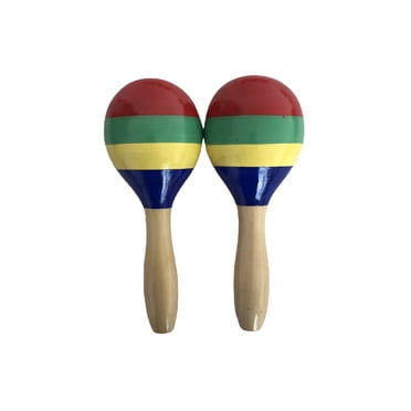 Arealer 1 Paire de Maracas en Bois Marteau de Sable Rumba Secoueurs Hochets Marteau de Sable Instrument de Percussion Jouet Musical pour Enfant Jeux de Fête pour Enfants