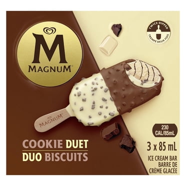 Magnum Cookie Duet Ice Cream Bar, 3 x 85 ml