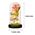 thumbnail image 3 of TopLLC Cadeau de la Saint-Valentin Veilleuse Led 3 Roses Abat-Jour en Verre Ornements, 3 of 7