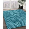 thumbnail image 3 of Ahgly Company Machine Washable Indoor Rectangle Transitional Dark Cyan Green Area Rugs, 5' x 7', 3 of 7