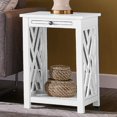 thumbnail image 2 of Alaterre Furniture Table d'Appoint en Bois Coventry avec Plateau, Tablette et Tablette Inférieure, 2 of 2