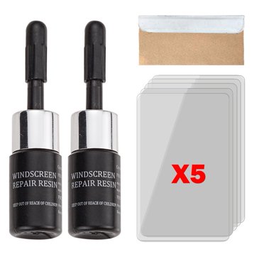 Ensemble de 4 Liquides de Réparation Nano pour Vitres Automobiles, Pare-Brise de Voiture, Résine, Fissures