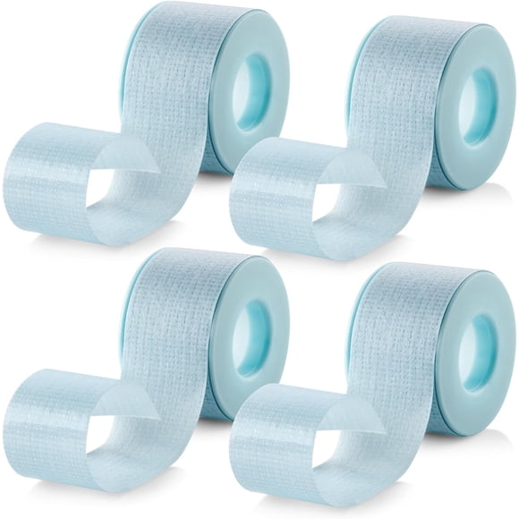 MEDca Sensitive Skin Low Trauma Tape Roll, 1 Inch x 4 Yards, Breathable Adhesive Medical Tape, Pack of 4 Rolls