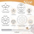 thumbnail image 1 of Rosette Iron Molds Set with Handle Cooking Stamp Maker Kit, 1 of 6