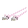 thumbnail image 1 of Belkin High Performance - Patch cable - RJ-45 (M) to RJ-45 (M) - 3 ft - UTP - CAT 6 - molded, snagless - pink - for Omniview SMB 1x16, SMB 1x8; OmniView SMB CAT5 KVM Switch, 1 of 6
