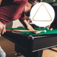 thumbnail image 4 of KAKOWELY billiards ball rack Wooden Billiard Ball Rack Vintage Wood Billiard 9-Ball Triangle Rack Ball Rack Table Pool Ball Racks Light Yellow13.03"X11.65"X1.18", 4 of 5