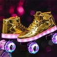 thumbnail image 1 of Nouveaux Patins à Roulettes Lumineux Colorés Rechargeables à DEL Patins à Roulettes à 4 Roues, 1 of 8