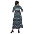thumbnail image 4 of Moomaya Printed Kurta Summer Wear Ladies Kurti Front Slit Tunic Tops Women, 4 of 5