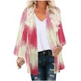 thumbnail image 2 of Nouveaux Hauts pour Femmes 2023 Mode Femme Col Rond Grande Taille T-Shirt à Manches Longues Blouse d'Automne Imprimée Hauts Chandail Chemise à Manches Longues pour Femmes, 2 of 5