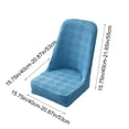 thumbnail image 3 of EGNMCR Home Decor, Room Decor, Wall Decor Large Arcs Half Pack Elastic Dining Table Chair Cover Half Round Household Chair Cover Cushion Backrest One Universals Chair Flock Stools Cover Cover, 3 of 6