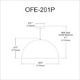 thumbnail image 2 of Dainolite OFE-201P-MW Pendant, 2 of 3