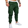 thumbnail image 1 of Mens Slim Fit Work Combat Trousers Cargo Pants with Multi Pockets, 1 of 4