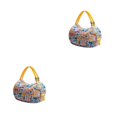 thumbnail image 2 of kurtrusly Sac de Rangement Réutilisable Pliable Écologique et Polyvalent Sac de Courses Imperméable en Polyester pour Voyage Sac de Plage Sac à Main Carreaux Jaunes 2Set, 2 of 6