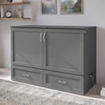 thumbnail image 4 of AFI Hamilton Full Solid Wood Murphy Bed Chest with Built-In Charger in Gray, 4 of 20