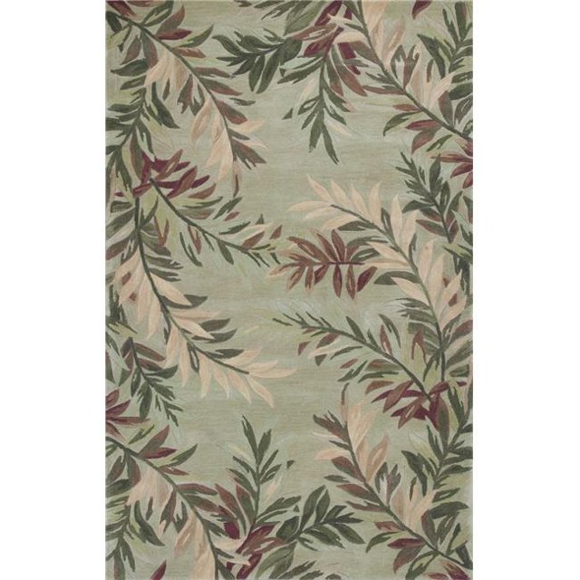 HomeRoots 352735 3 ft. 6 in. x 5 ft. 6 in. Wool Sage Area Rug