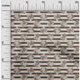 thumbnail image 2 of oneOone Viscose Jersey Brown Fabric Block Craft Projects Decor Fabric Printed By The Yard 60 Inch Wide-VE, 2 of 5