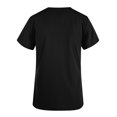thumbnail image 3 of Hauts de Sarrau à Col en V pour Femmes, Extensibles Doux, Résistants aux Plis, Uniforme Médical d'Infirmière avec 2 Poches, Confortable et Léger, Uniforme de Travail à Manches Courtes, Chemise Protectrice Imprimée, Blanc, 3 of 4
