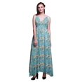 thumbnail image 1 of Bimba Robe Longue de Villégiature à Imprimé Floral pour Femmes, à Cordon, Bretelles Spaghetti, Tenue de Plage - Moyen, 1 of 4