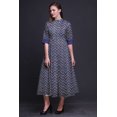 thumbnail image 4 of Bimba Check Printed Roll Up Sleeves Button Down Mid-Calf Women Shirt Dress-Medium, 4 of 5