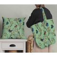 thumbnail image 5 of Soimoi Green Velvet Fabric Flower & Butterfly Printed Fabric 1 Yard 58 Inch Wide, 5 of 5