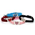 thumbnail image 4 of Miangastore 1pc Adjustable Cat Heart Collar Cat Neck Chain with Rhinestone Decor and Bell for Cat Kitten Pet (Blue), 4 of 8