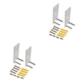 thumbnail image 3 of Transemion Metal Securely Install Speakers With Strong Hardness Wall Mount Replacement Brackets Strong white 2Set, 3 of 6