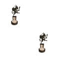 thumbnail image 3 of Transemion Stainless Steel Classic Pattern Candle Holders With Vivid Images For Halloween Decor Spooky B 2Set, 3 of 6