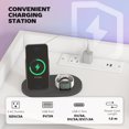 thumbnail image 4 of HOMCOM Set of 2 Floating Nightstand w/ Charging Station Bedside Table White, 4 of 10