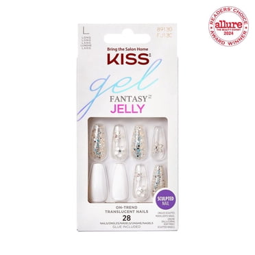 KISS Gel Fantasy - Fake Nails, Long