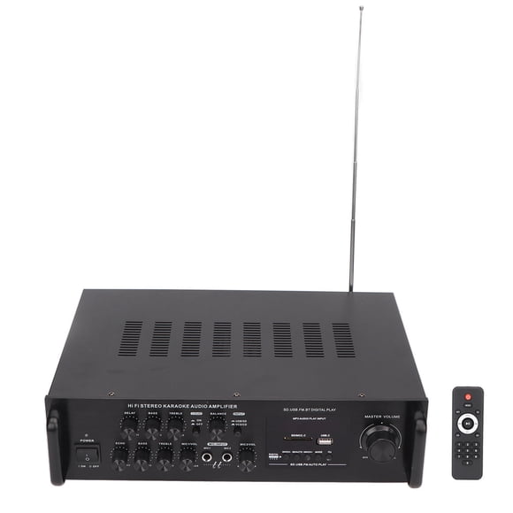 Audio Stéréo BT 5.0 avec DVD et Entrées, Sorties Multiples, Connexion, Haute Puissance pour Karaoké et Cinéma Maison