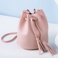 thumbnail image 3 of Bucket Bag Fashion Drawstring Tassel Vintage Crossbody Bag Shoulder Purse, 3 of 10