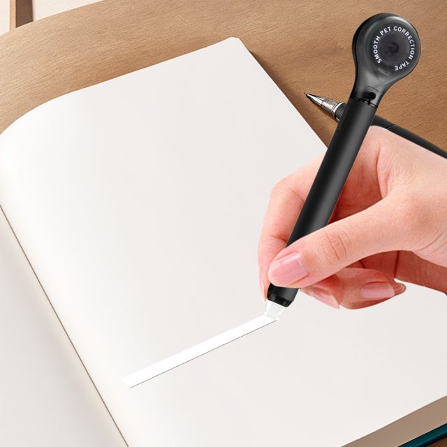 YIMWNYI Pen Retractable Correction Tape, Mini Revision Tape, Replaceable Core, Portable Correction Tool, Gel Pen Style, Eco-Friendly Correction Solution