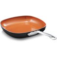 thumbnail image 1 of Gotham Steel Copper Square Shallow Pan with Super Nonstick Ti-Cerama Coating, 9.5 Inch, 1 of 4