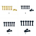 thumbnail image 4 of ZheElen Ensemble de Clous de Pont pour Planche à Roulettes Pièces de Rechange Outils de Longboard Quincaillerie Vis d'Embarquement Professionnelles Fournitures Noir 29mm 1Ensemble, 4 of 6