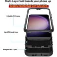 thumbnail image 3 of XCRS Samsung Galaxy A35 5G Case Heavy Duty Triple Layer Defender Cover, 3 of 5