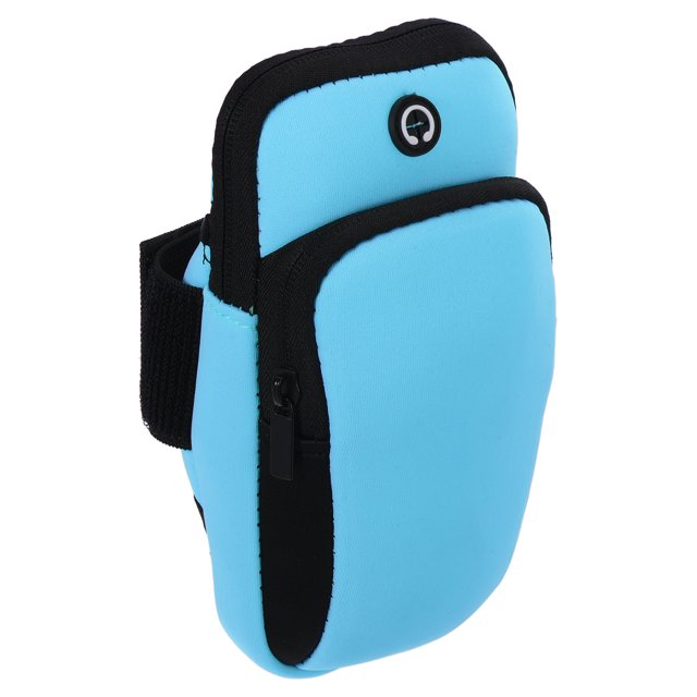 Unique Bargains Phone Arm Band for Running Armband Cell Phone Holder Running Phone Carrier Blue