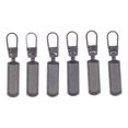 thumbnail image 1 of Zipper Pull Tab, Detachable Stainless Steel Metal Zipper Head  For Clothing Grey, 1 of 8
