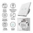 thumbnail image 4 of Interrupteur WiFi Compatible, Interrupteur Tactile Mural Intelligent, Interrupteur WiFi Standard pour Interrupteur Tactile Léger, Télécommande, Minuterie, Fiable et Fiable, 4 of 5